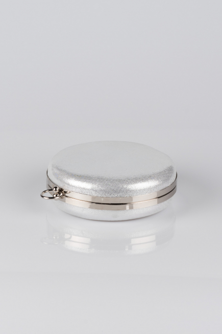 Silver Plaster Fabric Box Bag VI0259