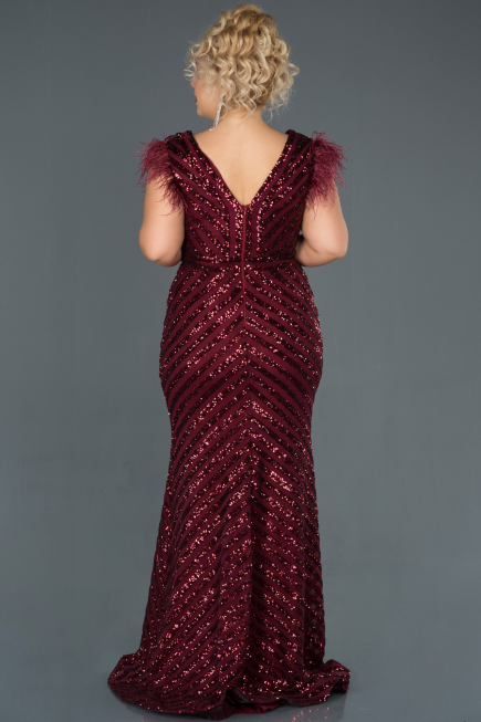 Long Burgundy Evening Dress ABU1044