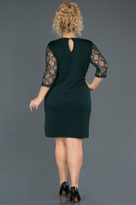 Green Short Oversized Evening Dress ABK150