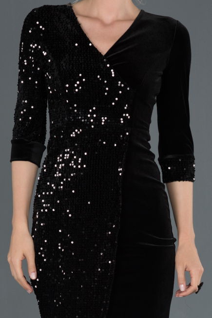 Short Black Invitation Dress ABK704