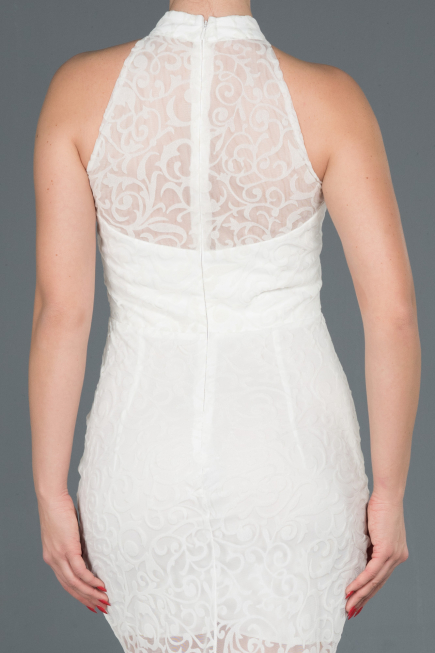 Long White Mermaid Prom Dress ABU1101
