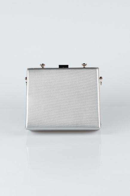 Silver Prd Box Bag V294