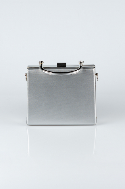 Silver Prd Box Bag V294