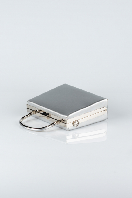 Silver Prd Box Bag V294