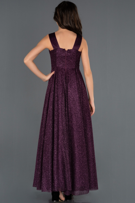 Long Dark Purple Girl Dress ABU1228