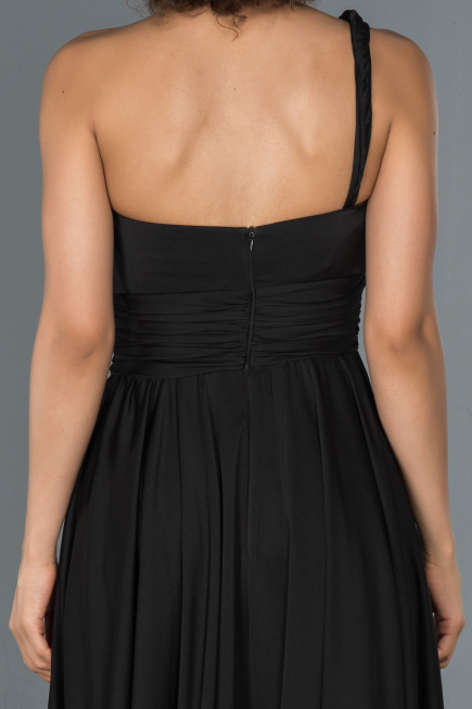 Long Black Engagement Dress ABU1142