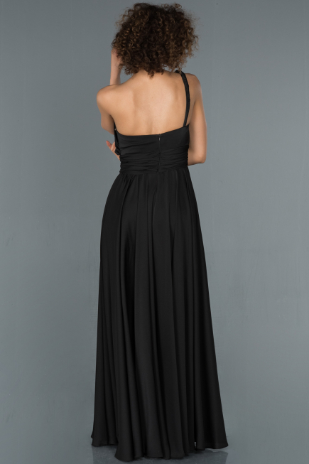 Long Black Engagement Dress ABU1142