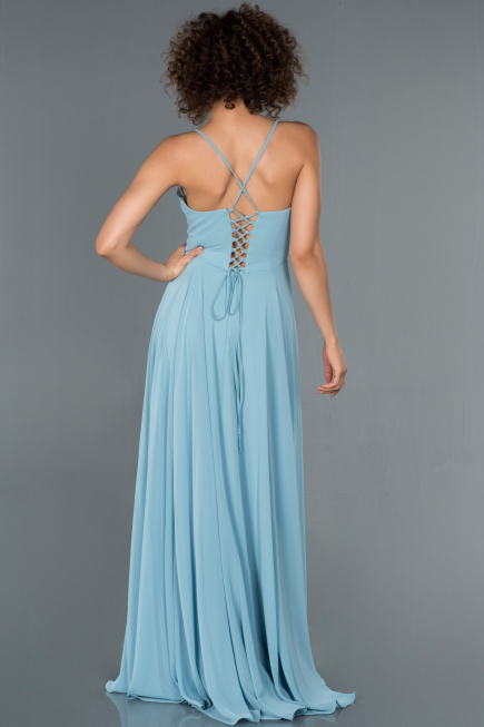 Long Blue Prom Gown ABU1305