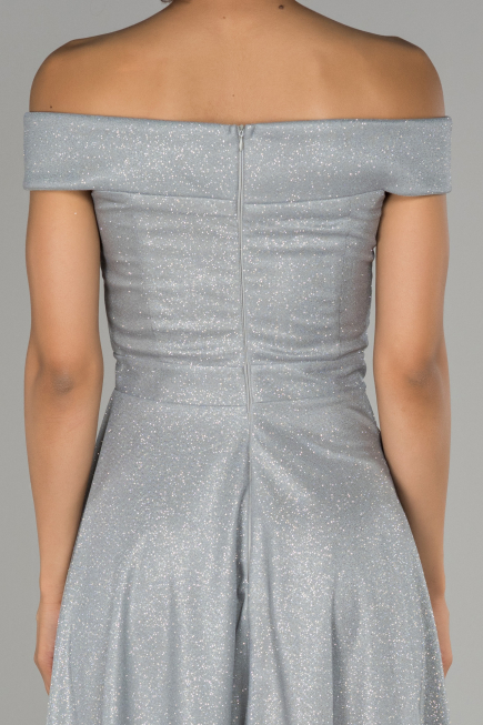 Grey Short Invitation Dress ABK827