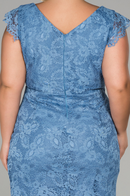 Indigo Short Oversized Evening Dress ABK010