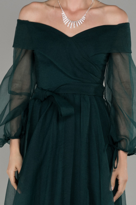 Long Emerald Green Engagement Dress ABU1468
