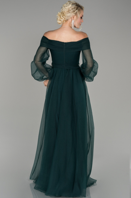 Long Emerald Green Engagement Dress ABU1468