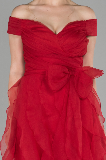 Red Long Engagement Dress ABU1498