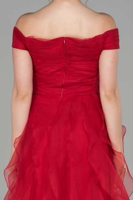 Red Long Engagement Dress ABU1498