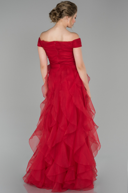 Red Long Engagement Dress ABU1498