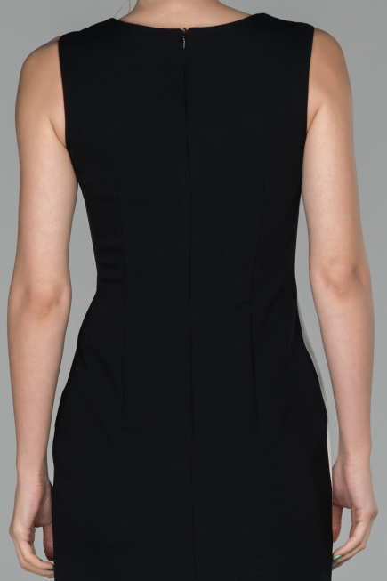 Short Black-White Evening Dress ABK058