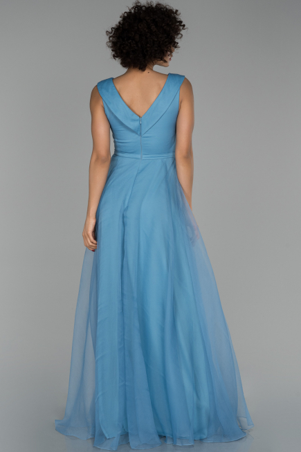 Long Indigo Engagement Dress ABU1525