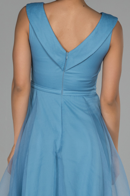 Long Indigo Engagement Dress ABU1525