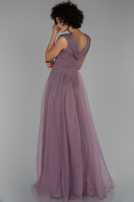 Long Lavender Engagement Dress ABU1525