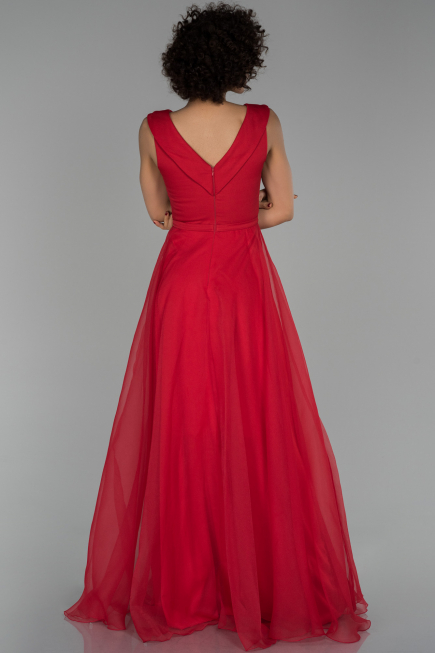 Long Red Engagement Dress ABU1525