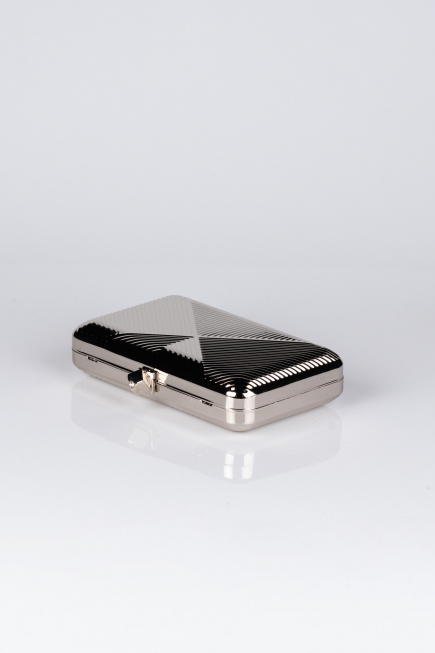 Silver Metal Night Bag V674
