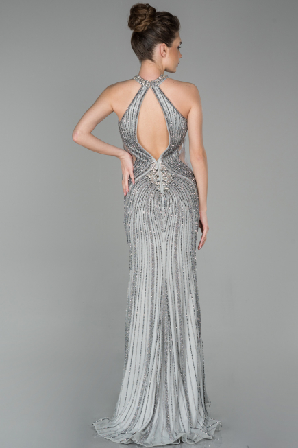 Long Silver Haute Couture ABU975