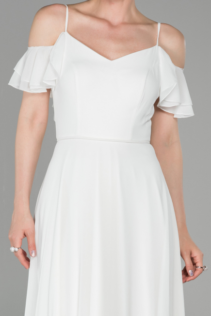 Long White Evening Dress ABU1600