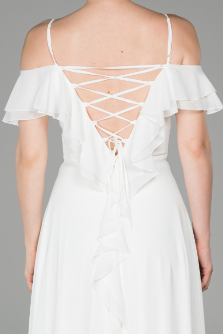 Long White Evening Dress ABU1600
