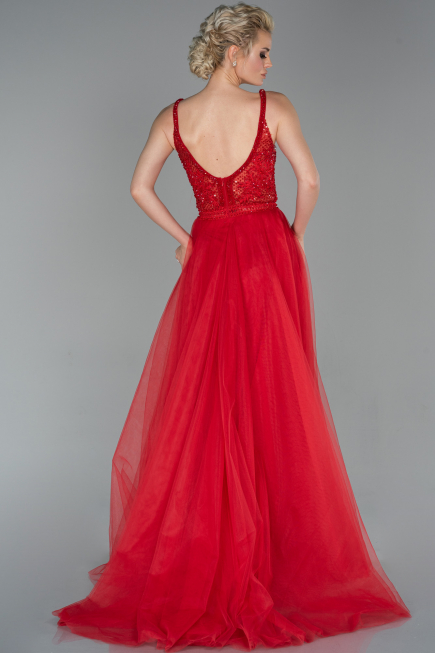 Long Red Evening Dress ABU1636