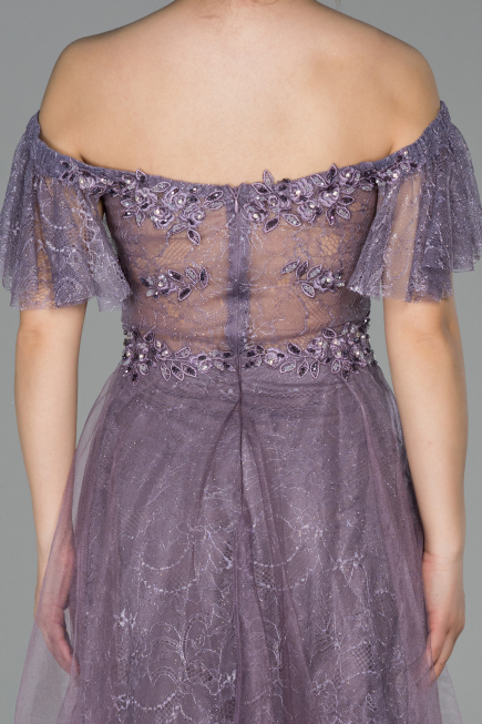 Long Lavender Dantelle Evening Dress ABU1666