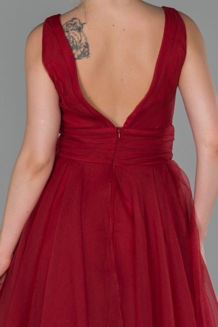 Long Burgundy Evening Dress ABU1727