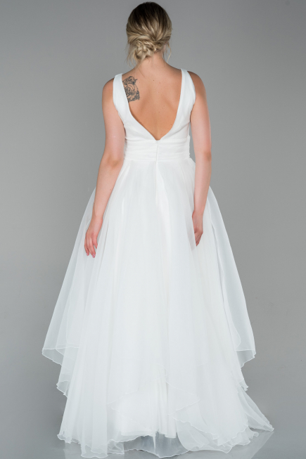 Long White Evening Dress ABU1727