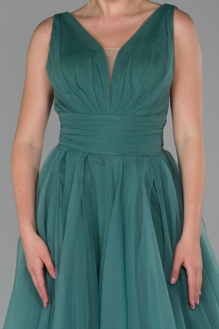 Long Turquoise Evening Dress ABU1727
