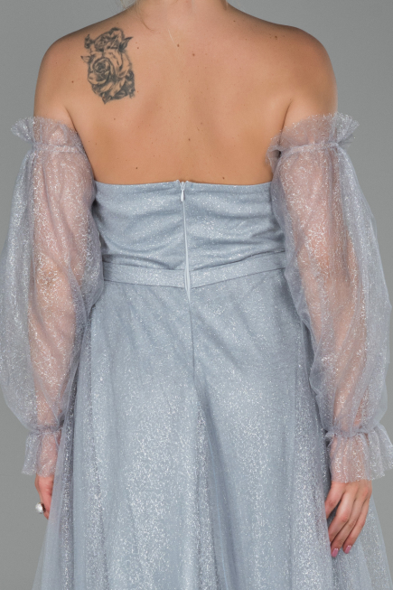 Long Grey Evening Dress ABU1730