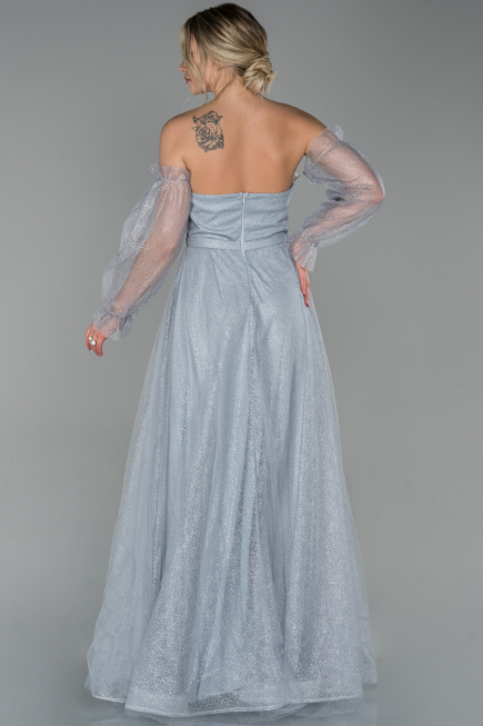 Long Grey Evening Dress ABU1730