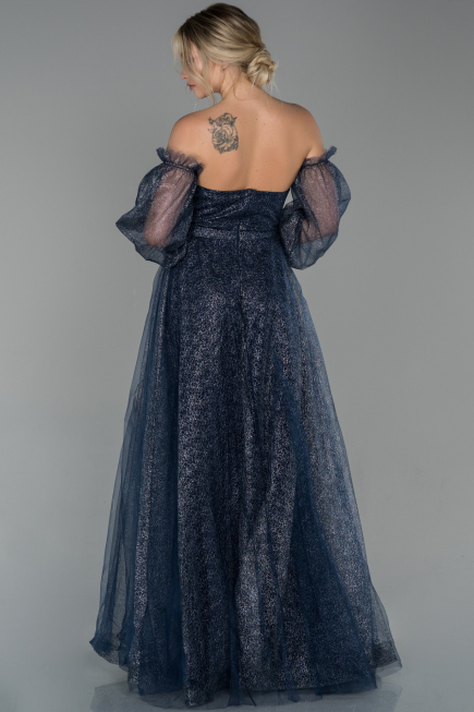 Long Navy Blue Evening Dress ABU1730