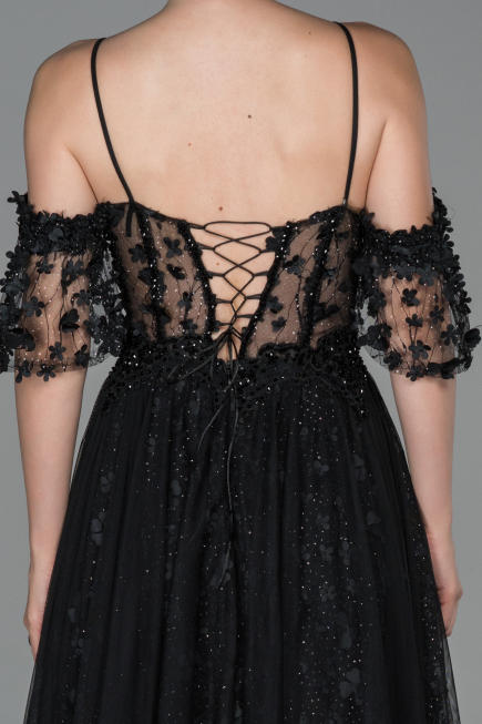 Long Black Evening Dress ABU1739