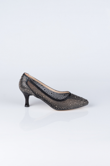 Black Stony Evening Shoe MJ5314