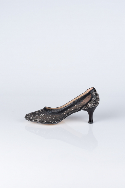 Black Stony Evening Shoe MJ5314
