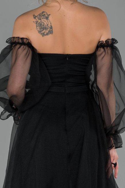 Midi Black Night Dress ABK971