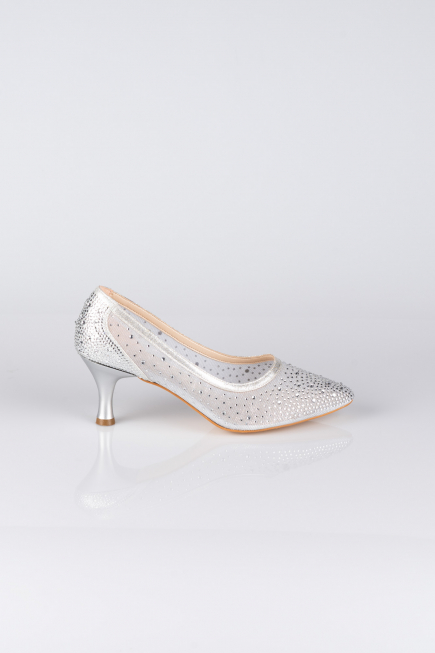 Silver Stony Evening Shoe MJ5314