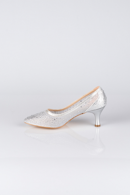 Silver Stony Evening Shoe MJ5314