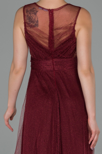 Long Burgundy Prom Gown ABU1826