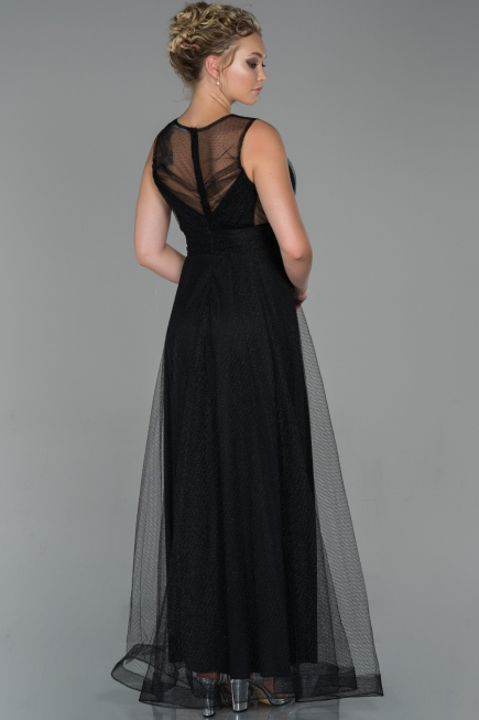 Long Black Prom Gown ABU1826