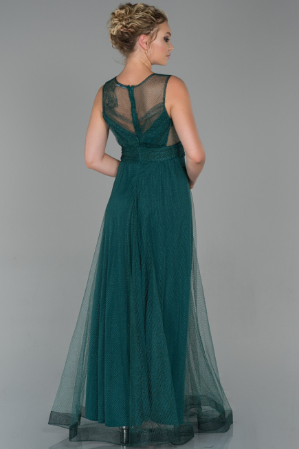 Long Emerald Green Prom Gown ABU1826