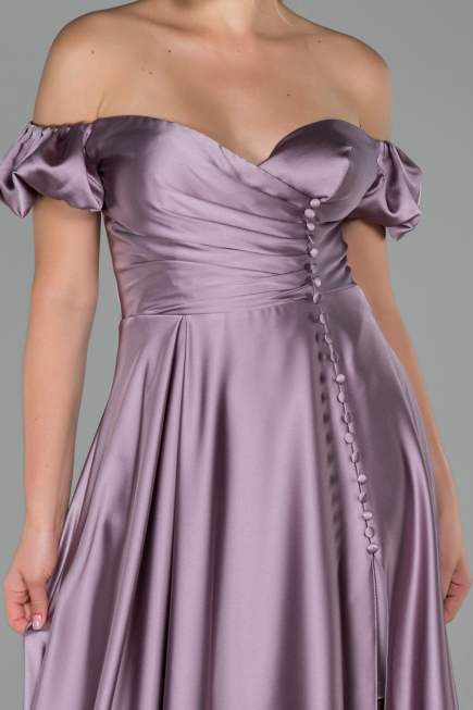 Long Lila Satin Evening Dress ABU1840
