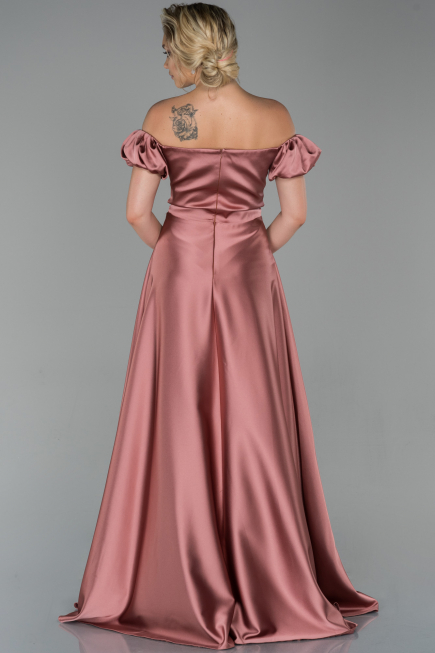 Long Onion Skin Satin Evening Dress ABU1840