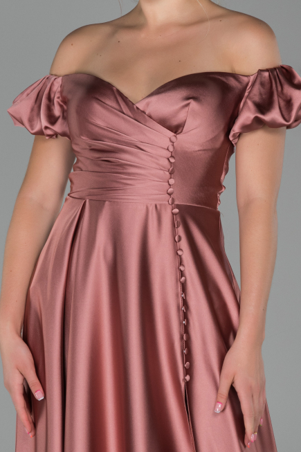 Long Onion Skin Satin Evening Dress ABU1840