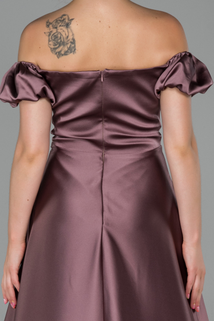 Long Mink Satin Evening Dress ABU1840