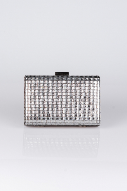 Platinum Plaster Fabric Box Bag V334